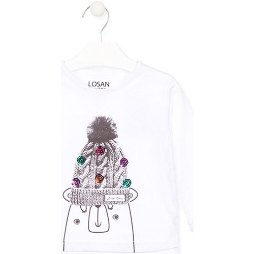 Abbigliamento Unisex bambino T-shirt & Polo Losan 026-1007AL Bianco