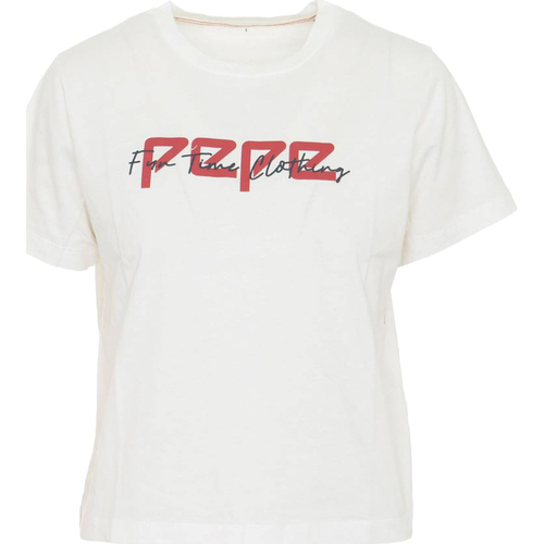 Abbigliamento Donna T-shirt & Polo Pepe jeans PL504479 Bianco