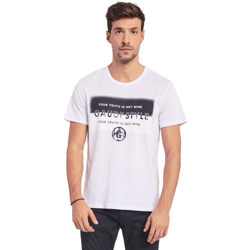 Abbigliamento Uomo T-shirt & Polo Gaudi 011BU64108 Bianco