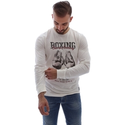 Abbigliamento Uomo T-shirts a maniche lunghe Key Up SGM6 0001 Bianco