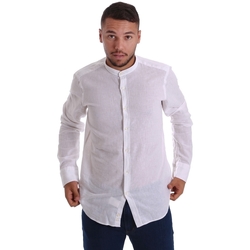 Abbigliamento Uomo Camicie maniche lunghe Gmf 971306/01 Bianco