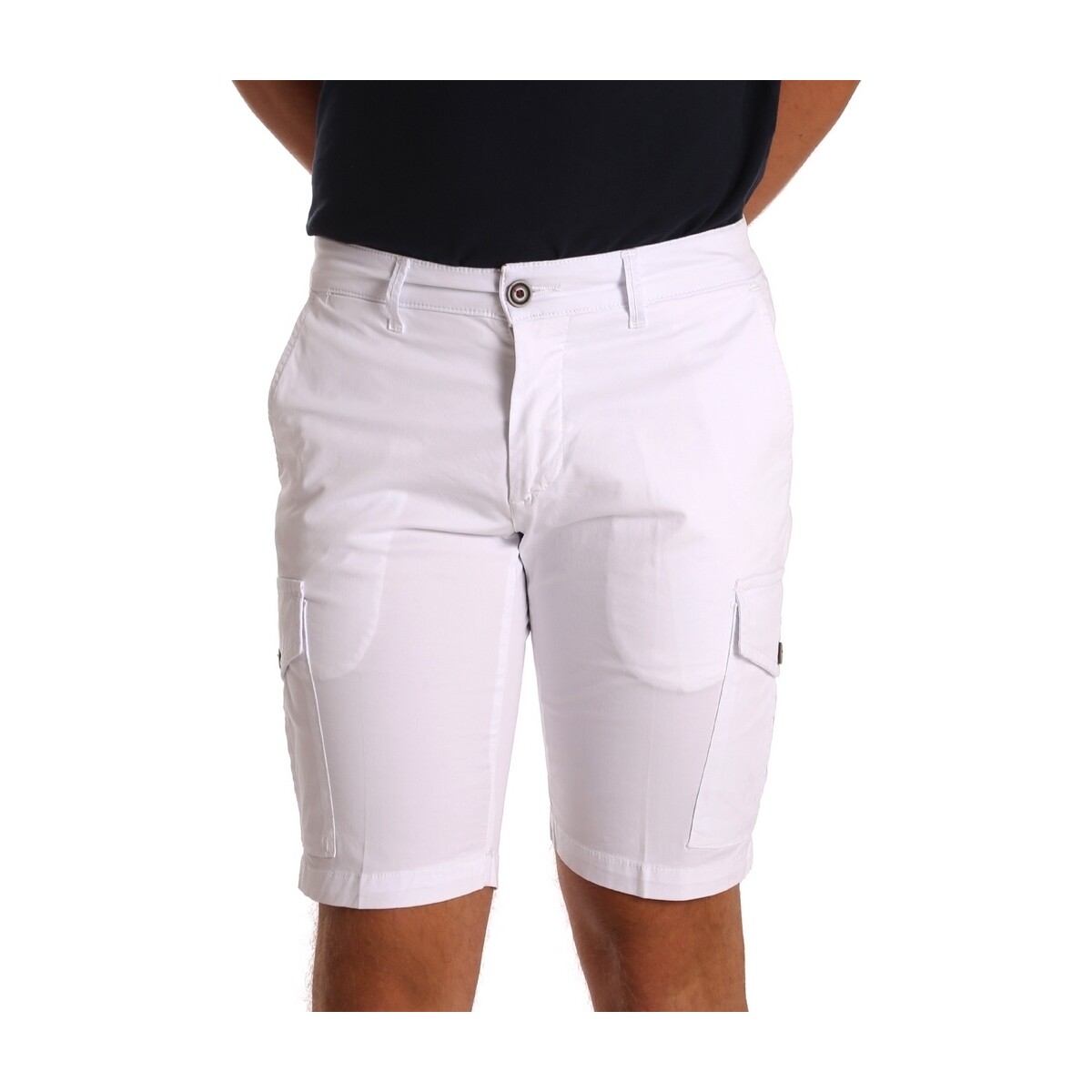 Abbigliamento Uomo Shorts / Bermuda Sei3sei PZV130 7148 Bianco