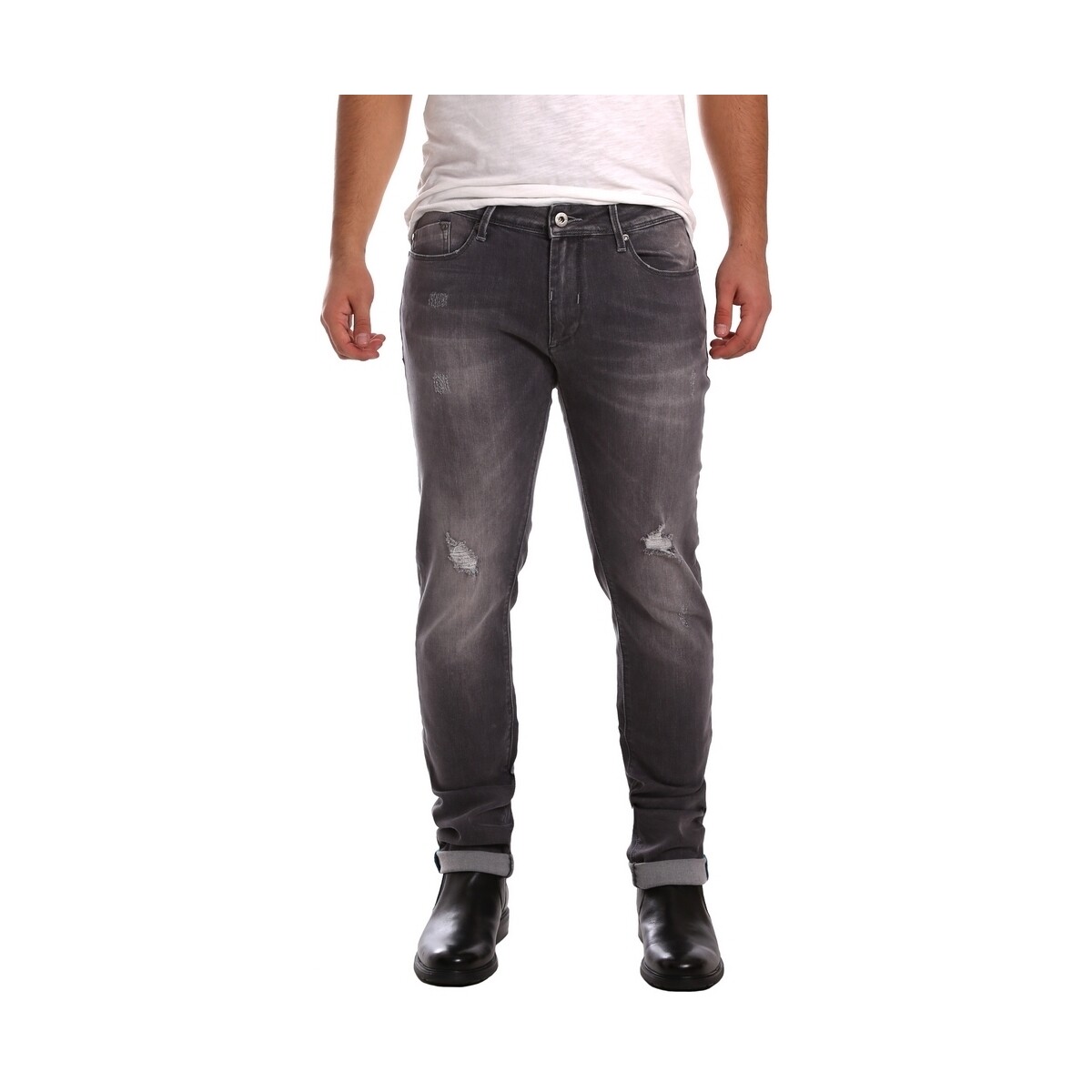 Abbigliamento Uomo Jeans slim Gaudi 721FU26001 Nero