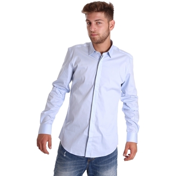 Abbigliamento Uomo Camicie maniche lunghe Antony Morato MMSL00293 FA450001 Blu