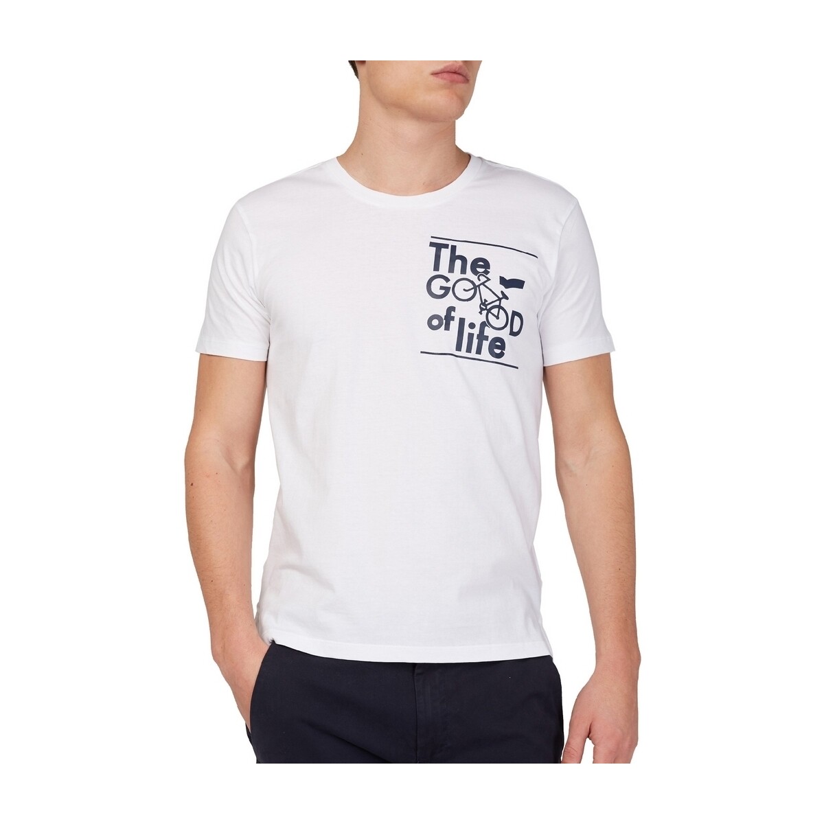 Abbigliamento Uomo T-shirt maniche corte Gas 542990 Bianco