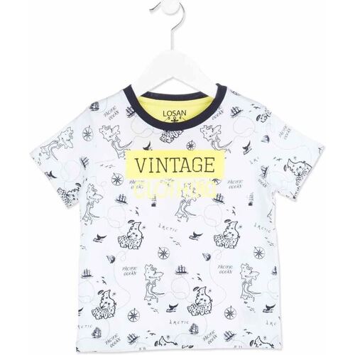Abbigliamento Unisex bambino T-shirt & Polo Losan 815-1004AC Bianco