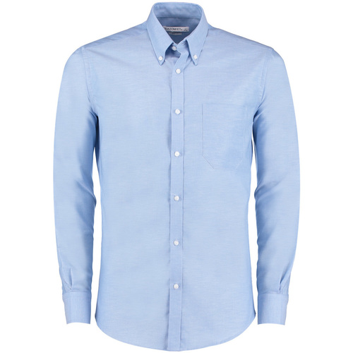 Abbigliamento Uomo Camicie maniche lunghe Kustom Kit KK182 Blu
