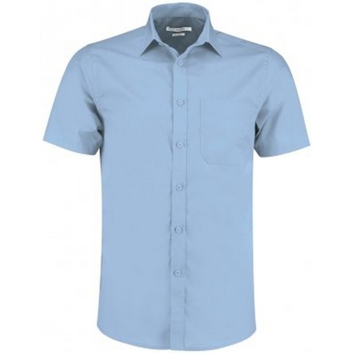 Abbigliamento Uomo Camicie maniche corte Kustom Kit KK141 Blu