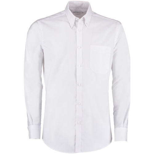 Abbigliamento Uomo Camicie maniche lunghe Kustom Kit KK182 Bianco