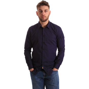 Abbigliamento Uomo Camicie maniche lunghe Gaudi 821BU45012 Blu