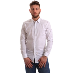 Abbigliamento Uomo Camicie maniche lunghe Gaudi 821BU45014 Bianco