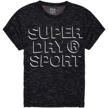 Abbigliamento Donna T-shirt maniche corte Superdry GS30042AR Nero