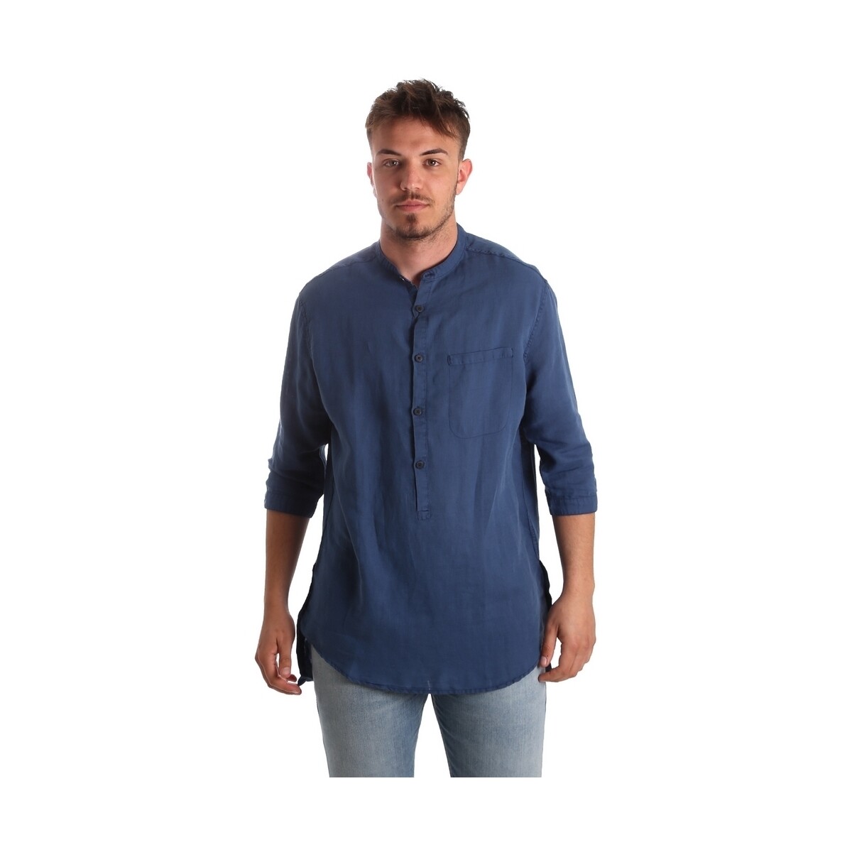 Abbigliamento Uomo Camicie maniche lunghe Antony Morato MMSL00531 FA400051 Blu