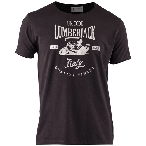 Abbigliamento Uomo T-shirt & Polo Lumberjack CM60343 002 510 Nero