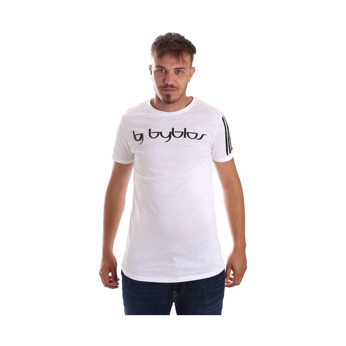 Abbigliamento Uomo T-shirt & Polo Byblos Blu 2MT0016 TE0046 Bianco