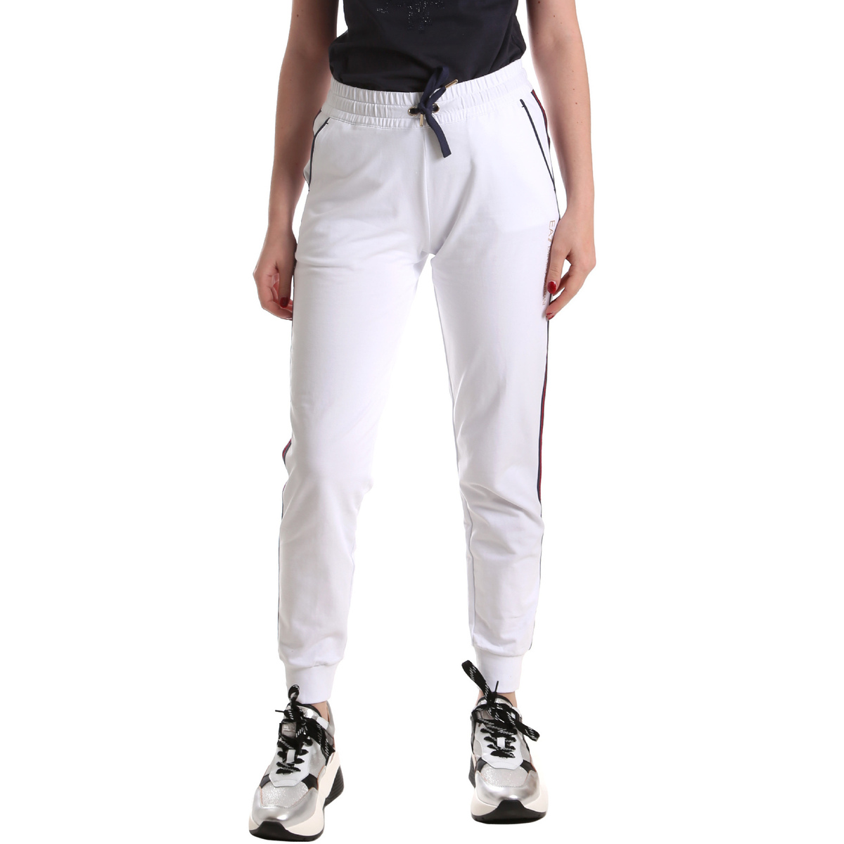 Abbigliamento Donna Pantaloni da tuta Ea7 Emporio Armani 3GTP54 TJ31Z Bianco