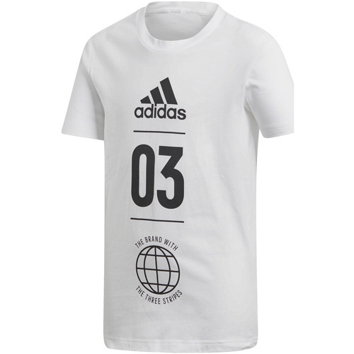 Abbigliamento Unisex bambino T-shirt & Polo adidas Originals DV1704 Bianco