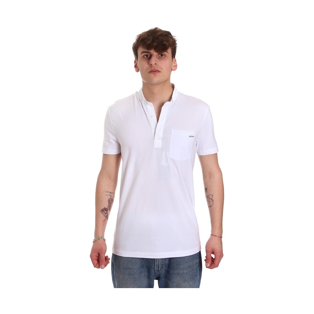 Abbigliamento Uomo T-shirt & Polo Antony Morato MMKS01741 FA120022 Bianco