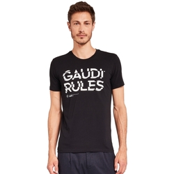 Abbigliamento Uomo T-shirt maniche corte Gaudi 921FU64001 Nero