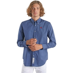 Abbigliamento Uomo Camicie maniche lunghe La Martina OMC015 PP461 Blu