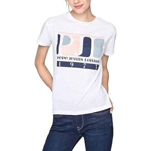 Abbigliamento Donna T-shirt maniche corte Pepe jeans PL504149 Bianco