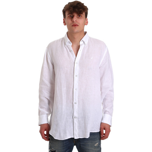 Abbigliamento Uomo Camicie maniche lunghe Navigare NV91108 Bianco