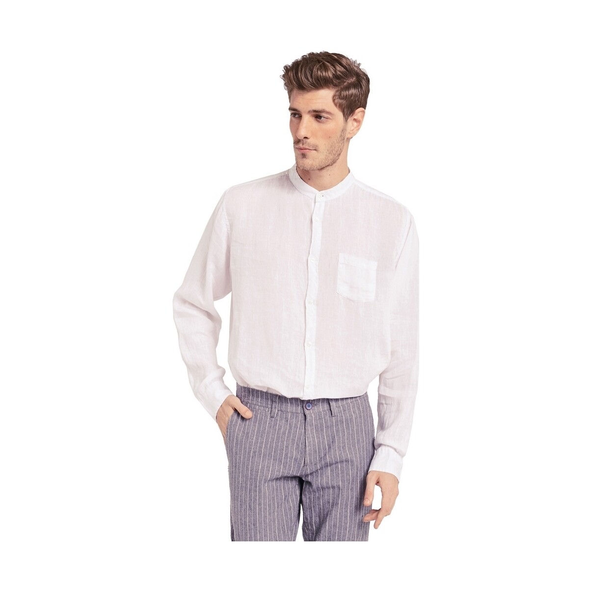Abbigliamento Uomo Camicie maniche lunghe Gaudi 011BU45001 Bianco