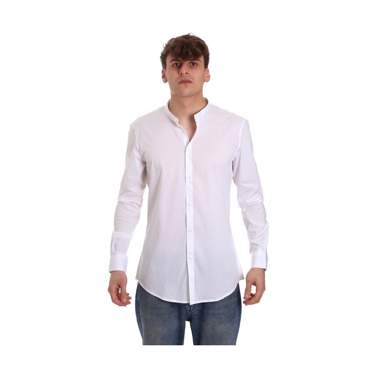 Abbigliamento Uomo Camicie maniche lunghe Gaudi 011BU45013 Bianco