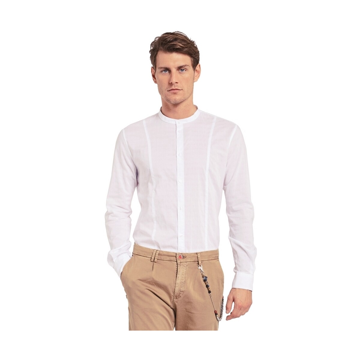 Abbigliamento Uomo Camicie maniche lunghe Gaudi 011BU45031 Bianco
