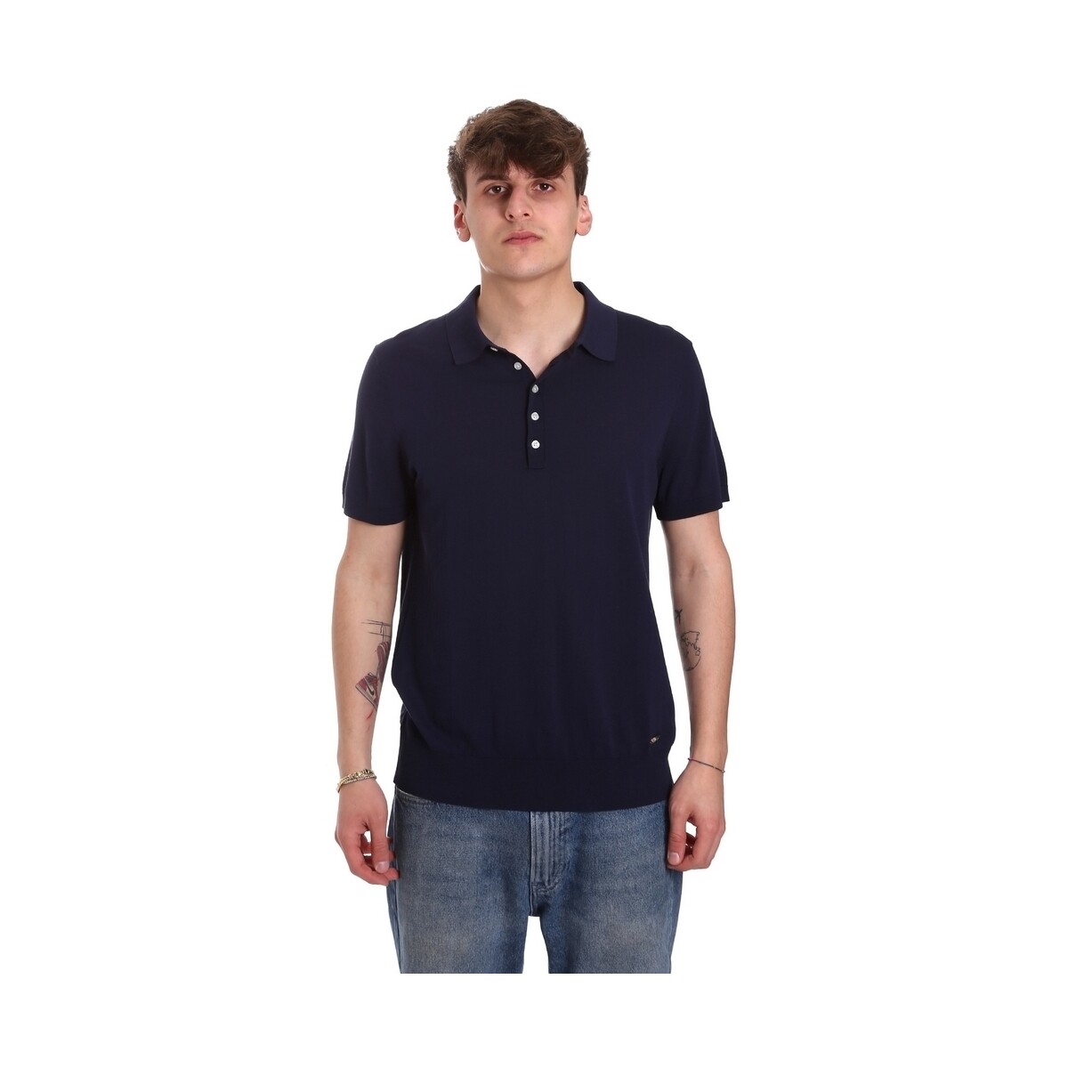 Abbigliamento Uomo T-shirt & Polo Gaudi 011BU53011 Blu