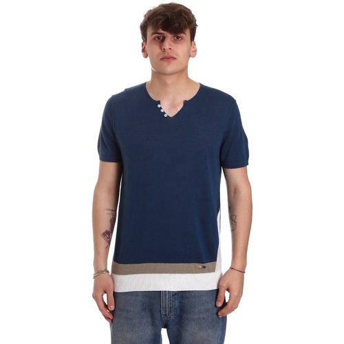 Abbigliamento Uomo T-shirt & Polo Gaudi 011BU53021 Blu