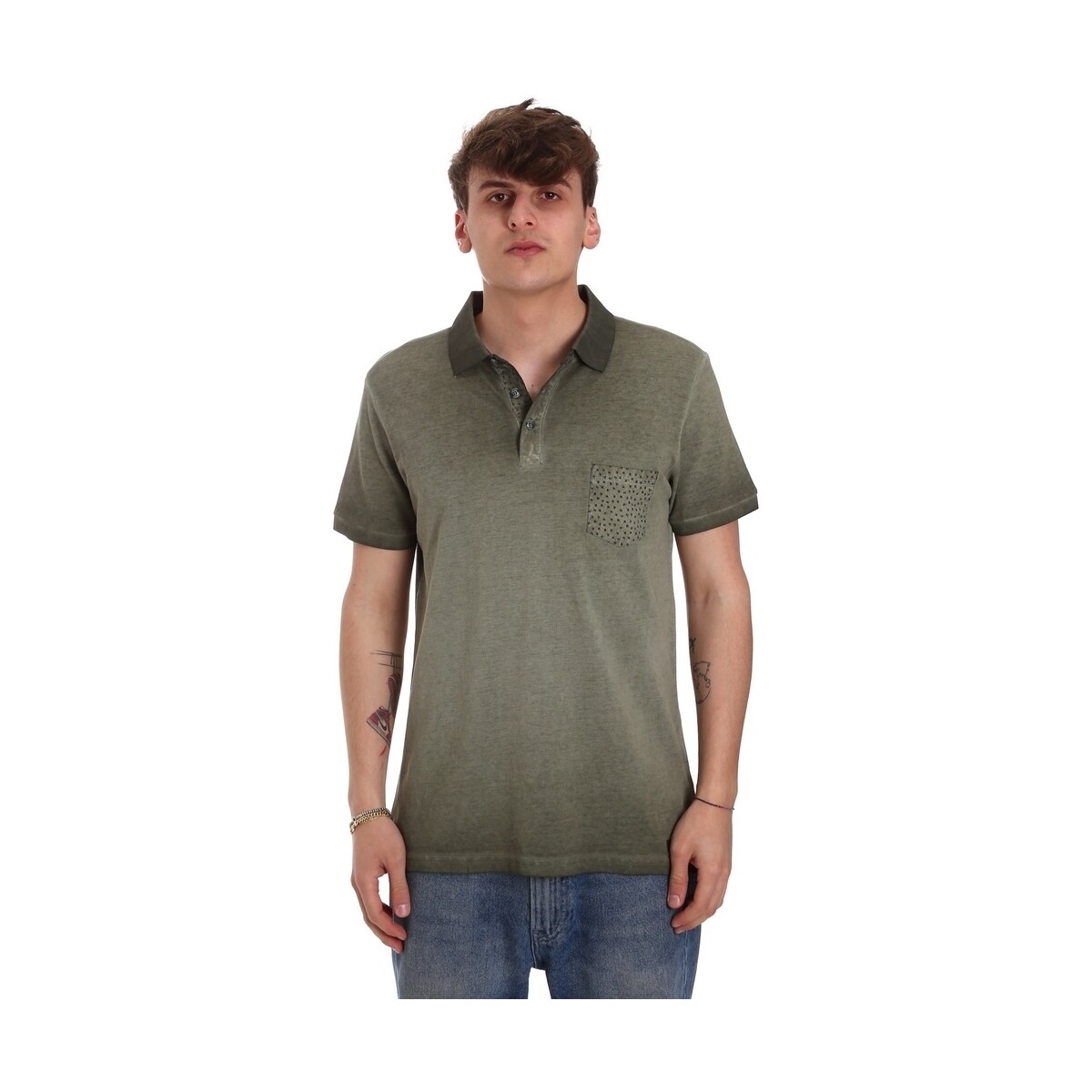 Abbigliamento Uomo T-shirt & Polo Gaudi 011BU64017 Verde