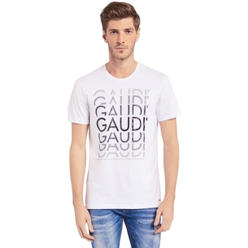 Abbigliamento Uomo T-shirt & Polo Gaudi 011BU64068 Bianco