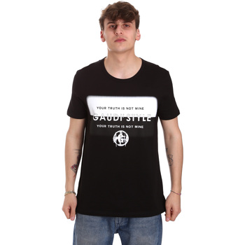 Abbigliamento Uomo T-shirt & Polo Gaudi 011BU64108 Nero