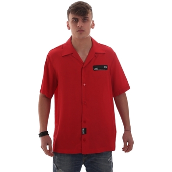 Abbigliamento Uomo Camicie maniche corte Versace B1GVB60207619537 Rosso