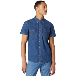 Abbigliamento Uomo Camicie maniche lunghe Wrangler W5J05D50B Blu