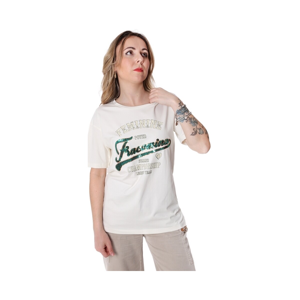 Abbigliamento Donna T-shirt & Polo Fracomina FR20SP305 Bianco