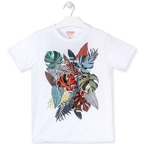 Abbigliamento Unisex bambino T-shirt & Polo Losan 013-1010AL Bianco