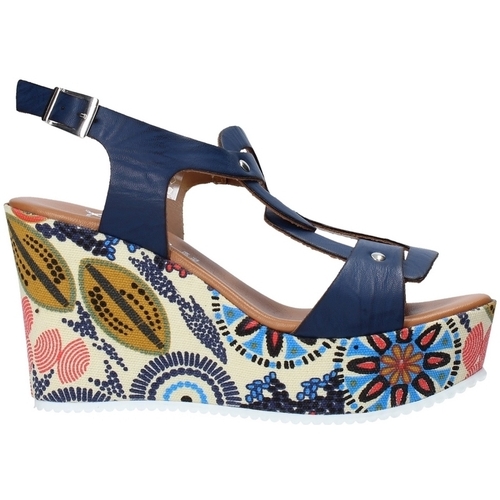 Scarpe Donna Sandali Grace Shoes 09 Blu
