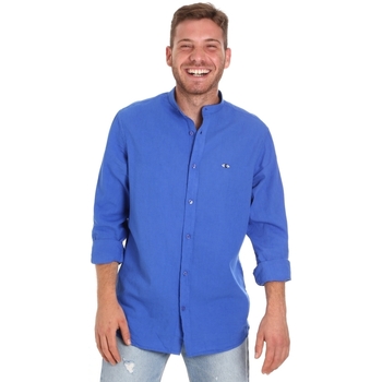 Abbigliamento Uomo Camicie maniche lunghe Les Copains 9U2722 Blu