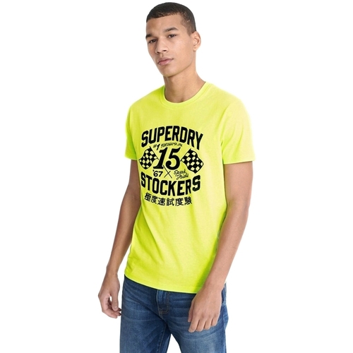 Abbigliamento Uomo T-shirt & Polo Superdry M1010259A Giallo