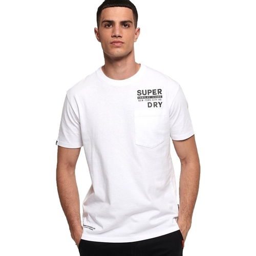 Abbigliamento Uomo T-shirt & Polo Superdry M1000040A Bianco