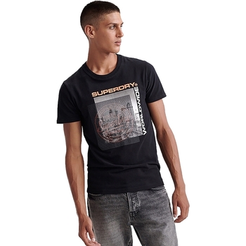 Abbigliamento Uomo T-shirt & Polo Superdry M1000047A Nero