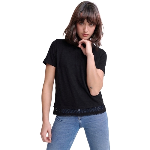 Abbigliamento Donna T-shirt maniche corte Superdry G60408RU Nero