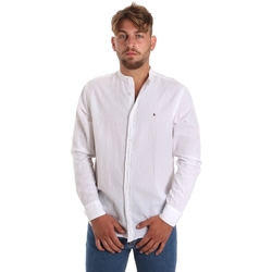 Abbigliamento Uomo Camicie maniche lunghe Les Copains 9U2722 Bianco