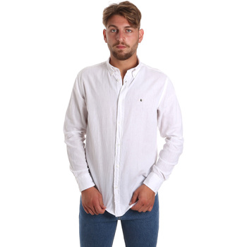 Abbigliamento Uomo Camicie maniche lunghe Les Copains 9U2371 Bianco