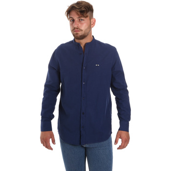 Abbigliamento Uomo Camicie maniche lunghe Les Copains 9U2722 Blu
