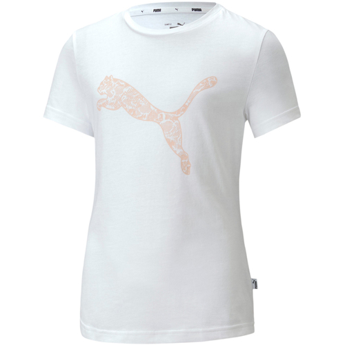 Abbigliamento Unisex bambino T-shirt & Polo Puma 583290 Bianco