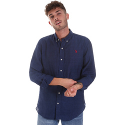 Abbigliamento Uomo Camicie maniche lunghe U.S Polo Assn. 58574 50816 Blu