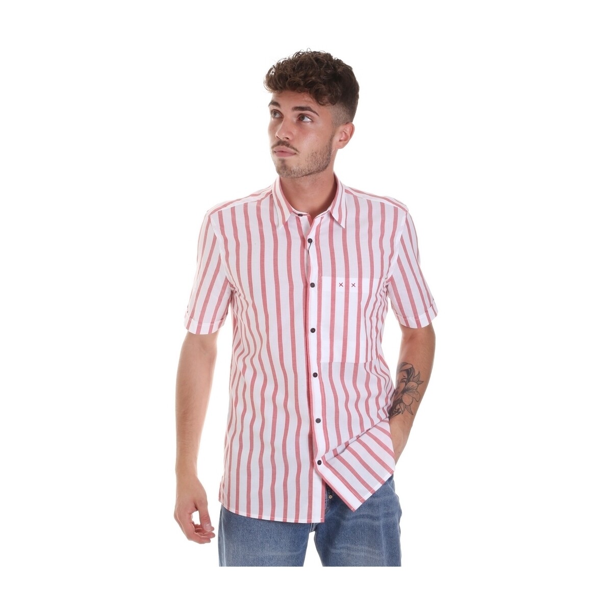 Abbigliamento Uomo Camicie maniche lunghe Antony Morato MMSS00154 FA420084 Rosso